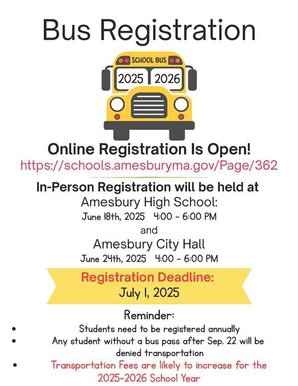  Bus Registration SY2025-2026
